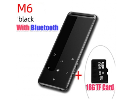 Lector MP3 Reproductor Mp4 Compatible con Bluetooth M6, sin pérdidas, 10 ajustes de brillo, Mp5Mp6, Walkman, Radio Fm, Ebook, compatible con tarjet...