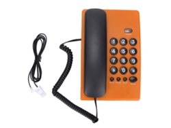 Teléfono Fijo Con Cable Kxt504 Con Función De Silencio Y Doble Contestador Para El Hogar, Hotel Y Oficina - Naranja