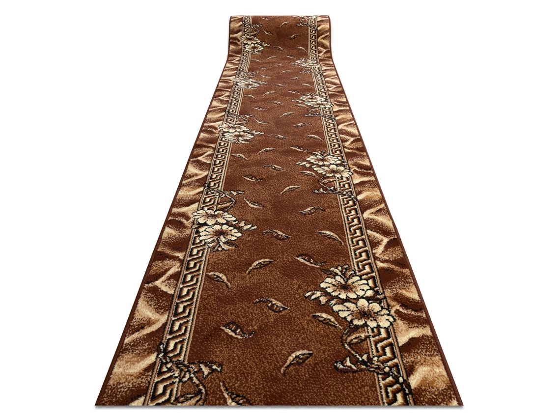 Alfombra de Pasillo Bcf Trio Marrón 120 cm