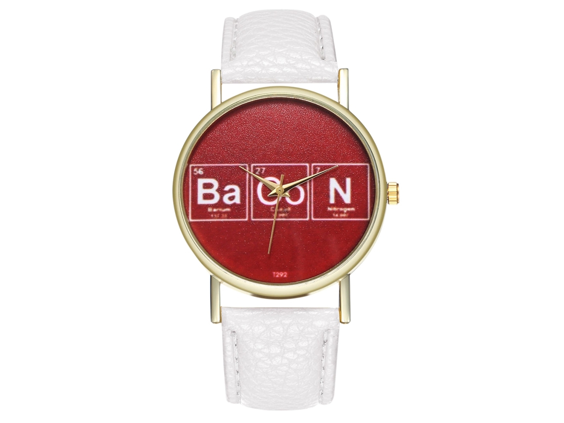 Reloj De Pulsera Unisex Clásico De Cuarzo Para Parejas, Color Blanco.