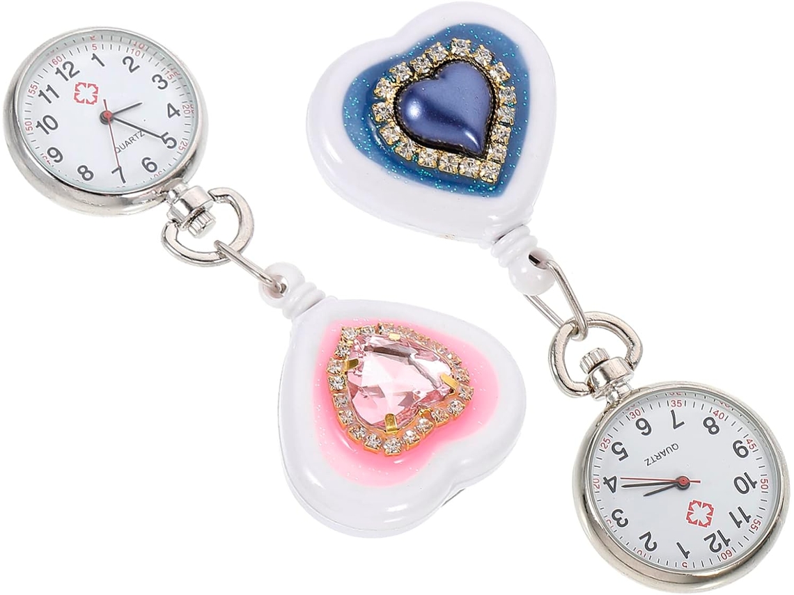 2 Piezas Mujer Escaladores Reloj Enfermería Estilo Fácil Exquisito Portátil Oficina Enfermeras Flexibles Hogar
