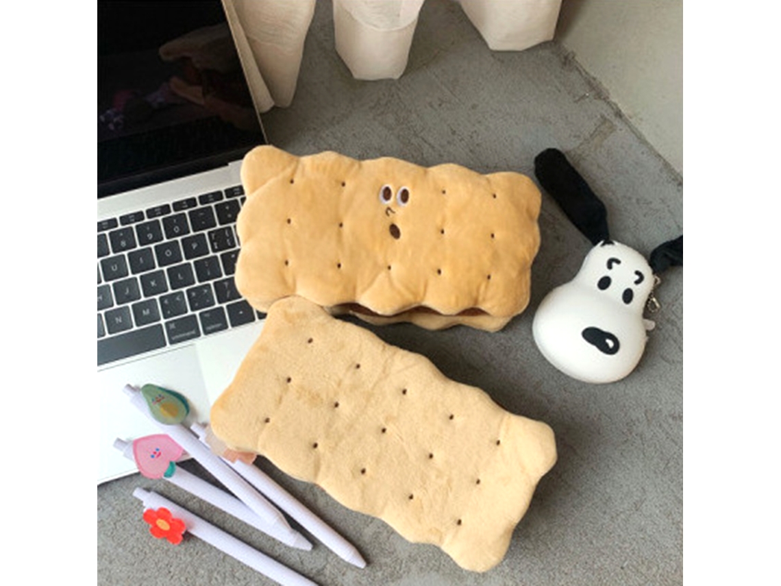 Estuche Para Lápices De Gran Capacidad Con Forma De Galleta Creativa Para Niños, Adultos, Escuela Y Oficina.