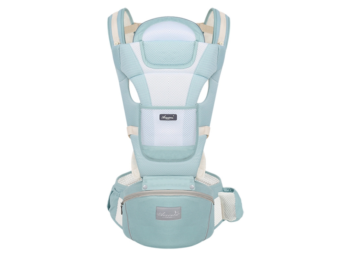 Portabebés Con Asiento De Cadera Para Bebés De 0 A 36 Meses, Color Verde Siurn