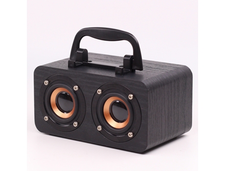Altavoz Bluetooth retro de madera Mini sistema de audio portátil de alto volumen para exteriores
