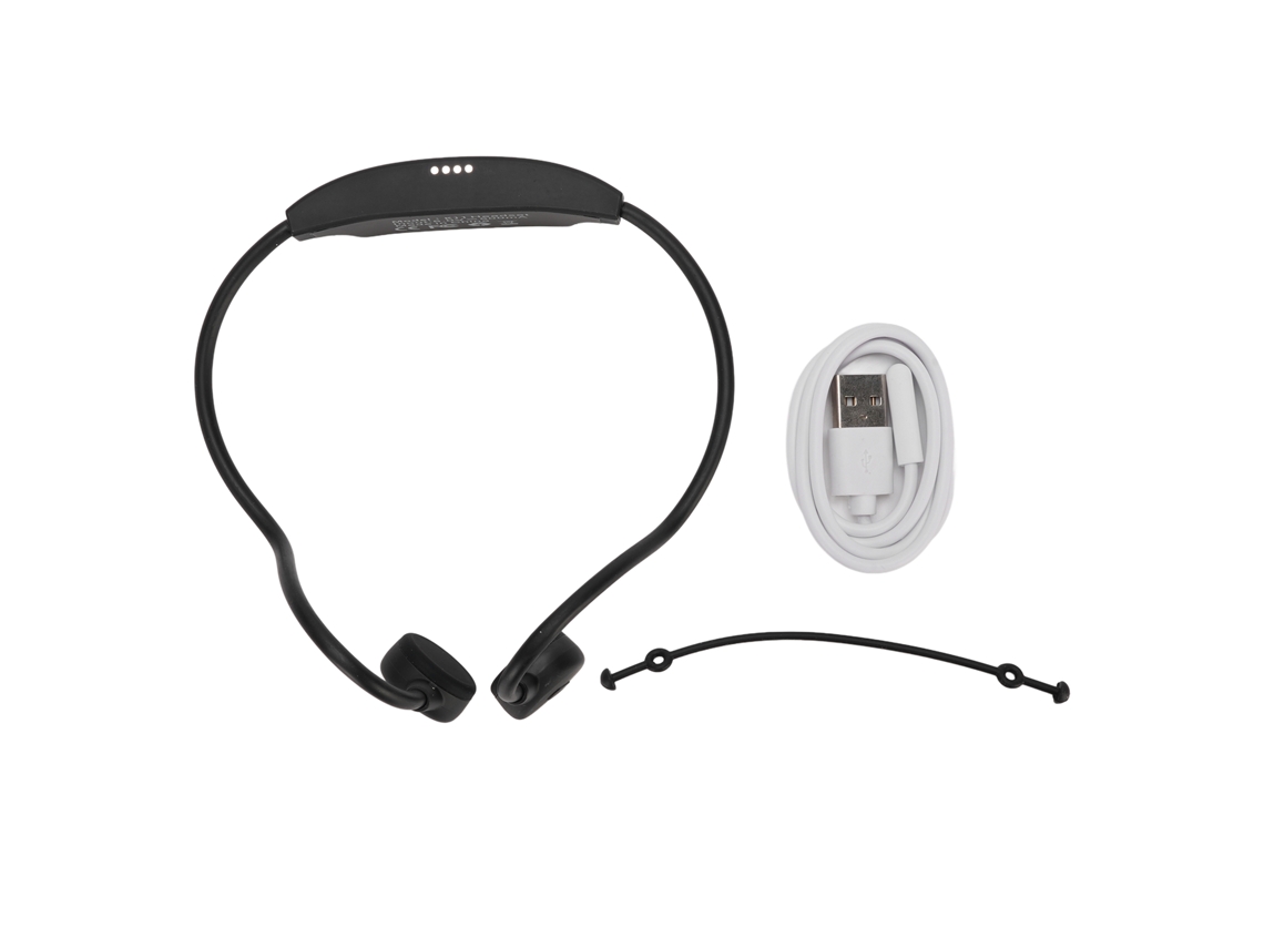 Auriculares De Conducción Ósea Bluetooth 5.3, Resistentes Al Agua Ipx8 Con Micrófono, Color Blanco, Ideales Para Dormir.
