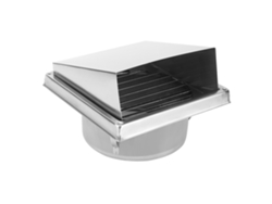 Conducto de ventilación de acero inoxidable para montaje en pared de baño