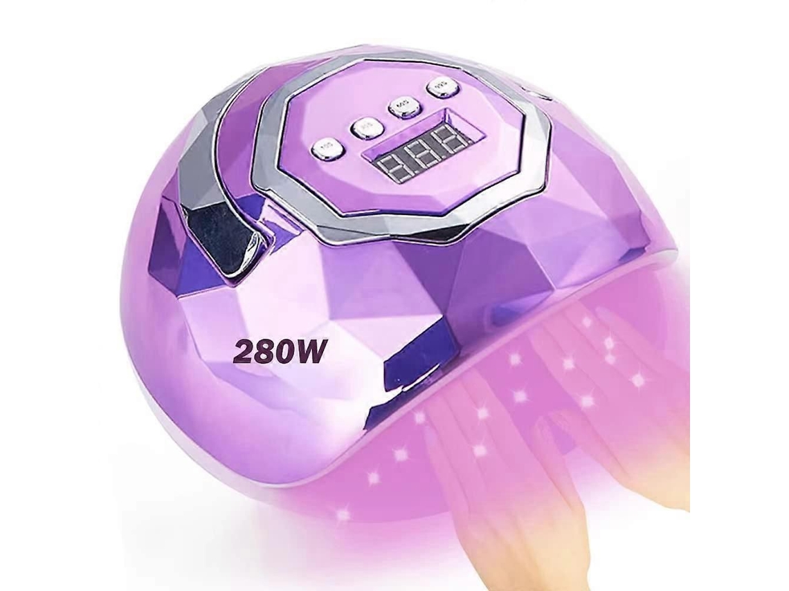 280w Uv Led Lâmpada De Unhas, Com 66 Contas, Secagem Rápida (roxo)