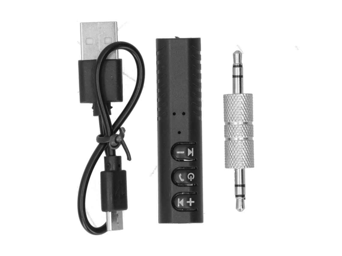 Receptor De Música Portátil Bluetooth Para Coche Con Adaptador De Audio Aux De 3,5 Mm