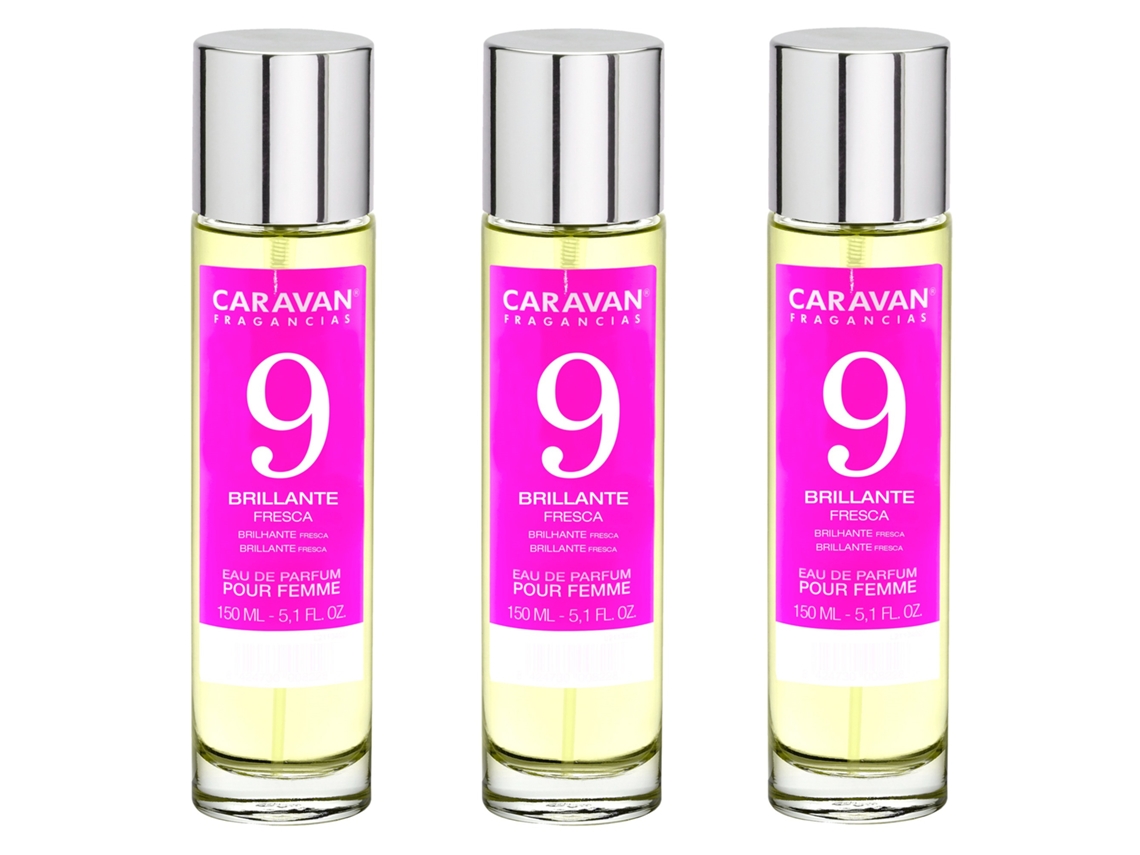 3x CARAVAN Perfume de Mujer Nº9 - 150ml