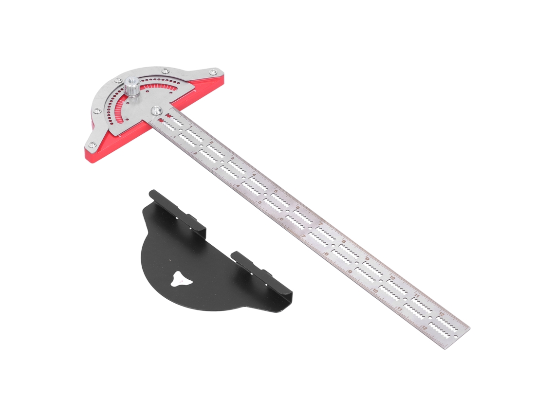 Regra T de Carpinteiro com Protraktor Ajustável 0° a 70° Serra Dentes Inox 43cm | S/MARCA