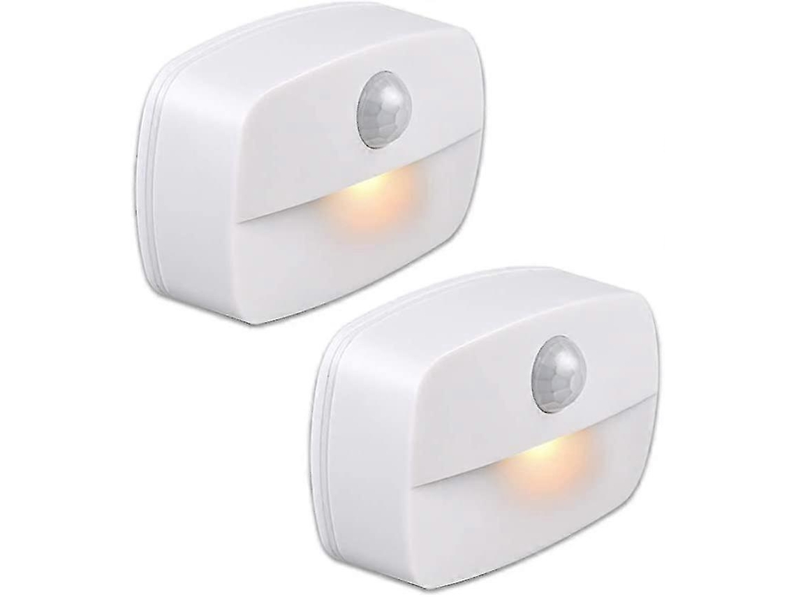 Juego de 2 luces nocturnas LED de pared automáticas con sensor de movimiento y adhesivo. Rosewell