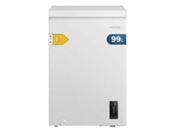 Congelador horizontal Cecotec Bolero Coolmarket de 99 L, arcón de 99 L, blanco, con cesta y asas, control electrónico LED, Ultracontact D-cool, doble función, Po