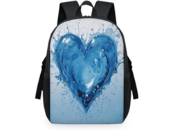 Mochila Tropicallife Estampado Artístico Corazones Para Niños Niñas Hombres Mujeres Multiusos Mochila Escol