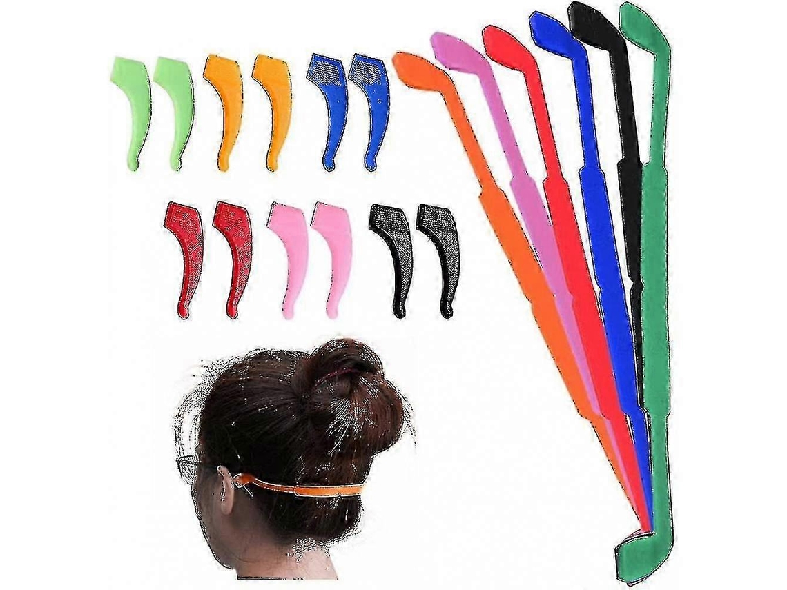 Paquete de 6 soportes antideslizantes para gafas con 6 pares de ganchos para las orejas para niños y adultos, Rosewell Sports CFD