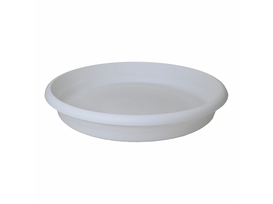 Plato para Floreros PLASTIKEN Blanco 22 Cm