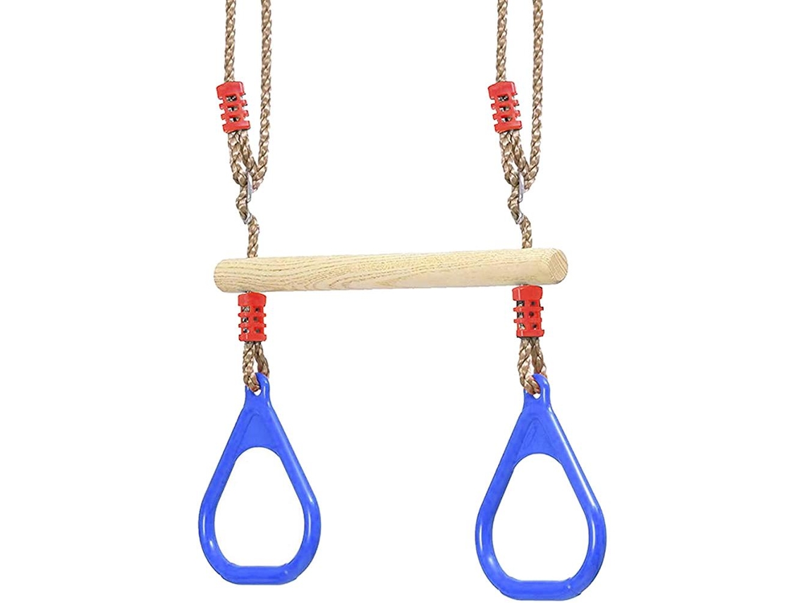 Anillas De Gimnasia De Madera Para Niños, Columpio De Exterior, Capacidad De 120 Kg, Multifuncional