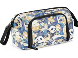 Besportble Estuche De Gran Capacidad Para Niñas Con Diseño De Panda Azul Y Dorado Y Nailon De Alta Calidad ...