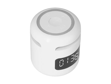 HURRISE Despertador Multifuncional Altavoz Radio Ajustable Portátil con Pantalla LED