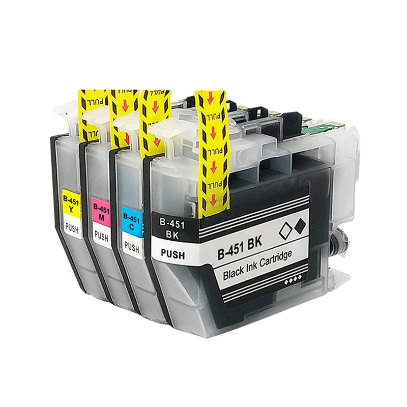1set Lc451lc451xl Lc451 Xl 451xl High Capacity Compatible Inkjet Ink Cartridge For Brother Dcp-j1050dw J1140dw J1010dw Printer