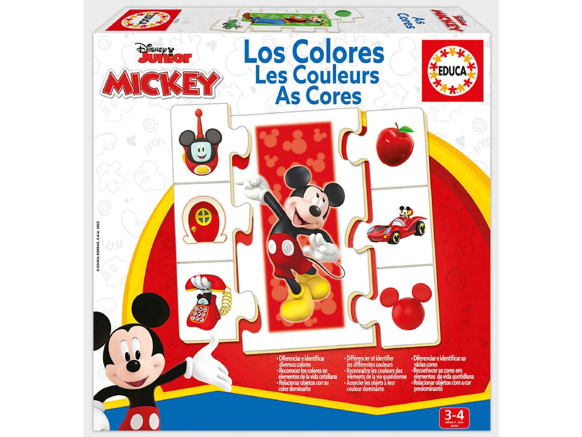 Juego Educativo EDUCA Los Colores Mickey & Friends (Edad Mínima: 3 Años - 22,5 x 22,5 x 4,7 cm)