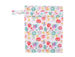 Bolso Cambiador Portátil Impermeable De Doble Capa, Blanco + Fruta