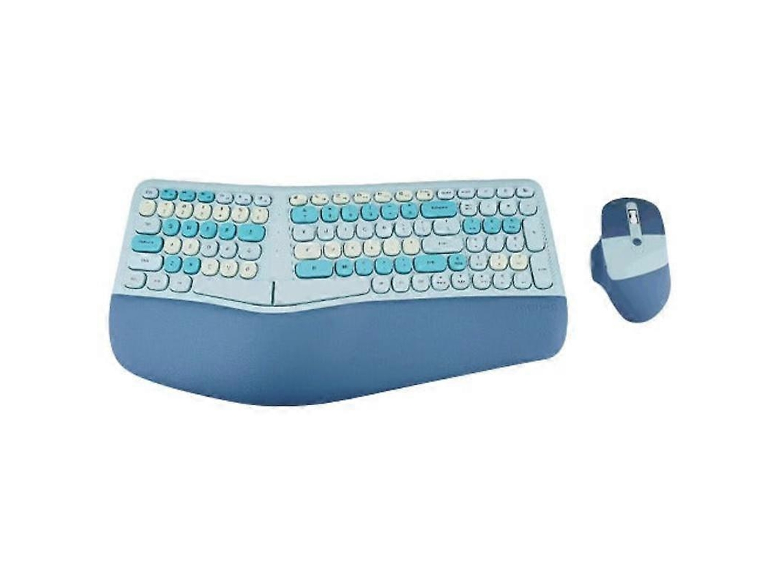 Conjunto de teclado y ratón Bluetooth, teclados portátiles inalámbricos ergonómicos y teclados numéricos Ly Ebike
