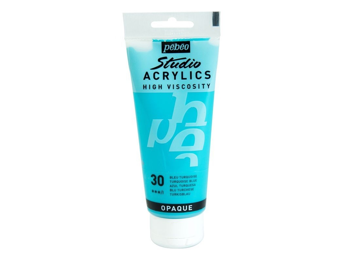 Tinta Acrílica PÉBÉO (Opaca - Turquesa - 100ml)