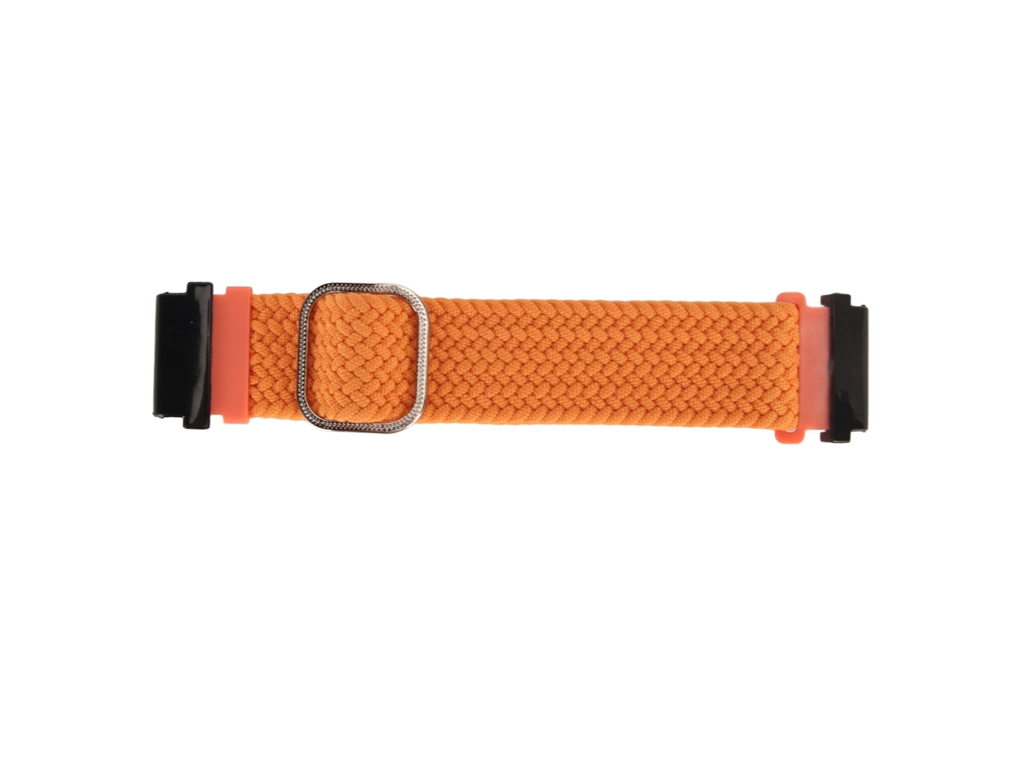 Correa de reloj ajustable de tela de nailon para Fenix 7, 6 y 5, color naranja