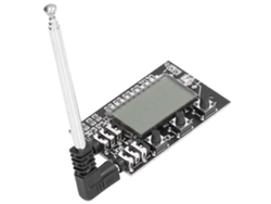 Placa transmisora FM digital LCD de 2 canales, módulo de audio estéreo de 76-108 MHz, 3,6 V, 15 V