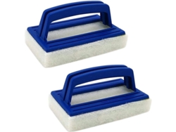 2 Cepillos de pared para piscina Esponja suave con mango para spas, acuarios y albercas