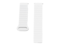 Correa magnética de silicona para reloj inteligente de 20 mm, blanca y negra.