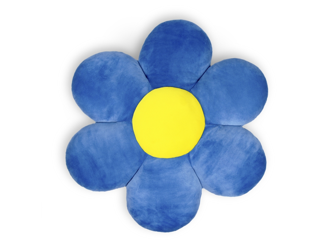 WP MERCHANDISE Manzanilla Azul Almohada de Felpa 55 Cm