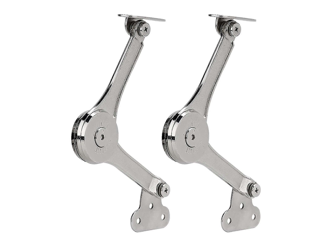 2 Piezas Bisagras De Soporte Para Tapa De Cierre Suave Resistente Para Gabinete Con Apertura Fija Y Ángulo Ajustable 50lb
