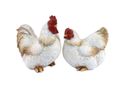 Gallo Y Gallina Grande Incluye 2 Unidades Figuras Animales Colección Rústico Signes Grimalt BY SIGRIS