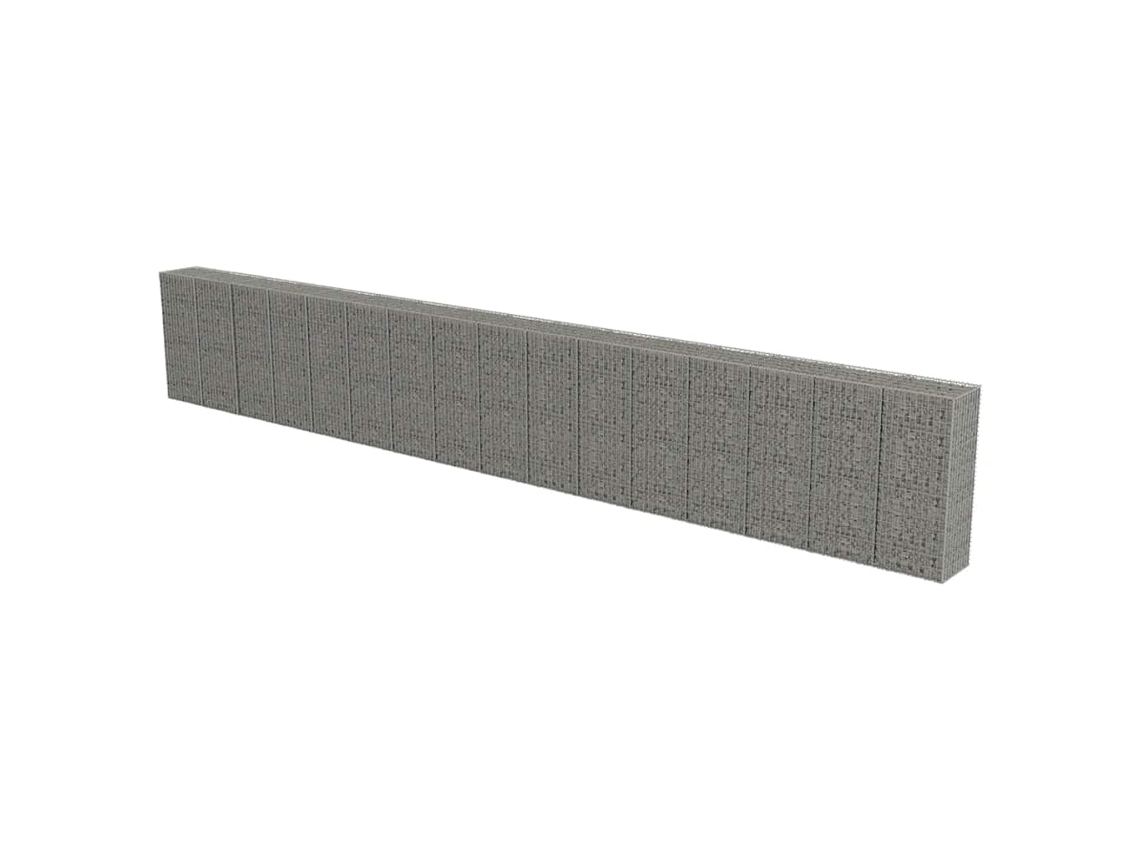 Cesta para muro de gaviones VIDAXL Plateado Acero (900x50x150 cm)