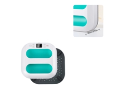 Máquina de prensado térmico, temperatura ajustable, apagado automático de seguridad, color verde.