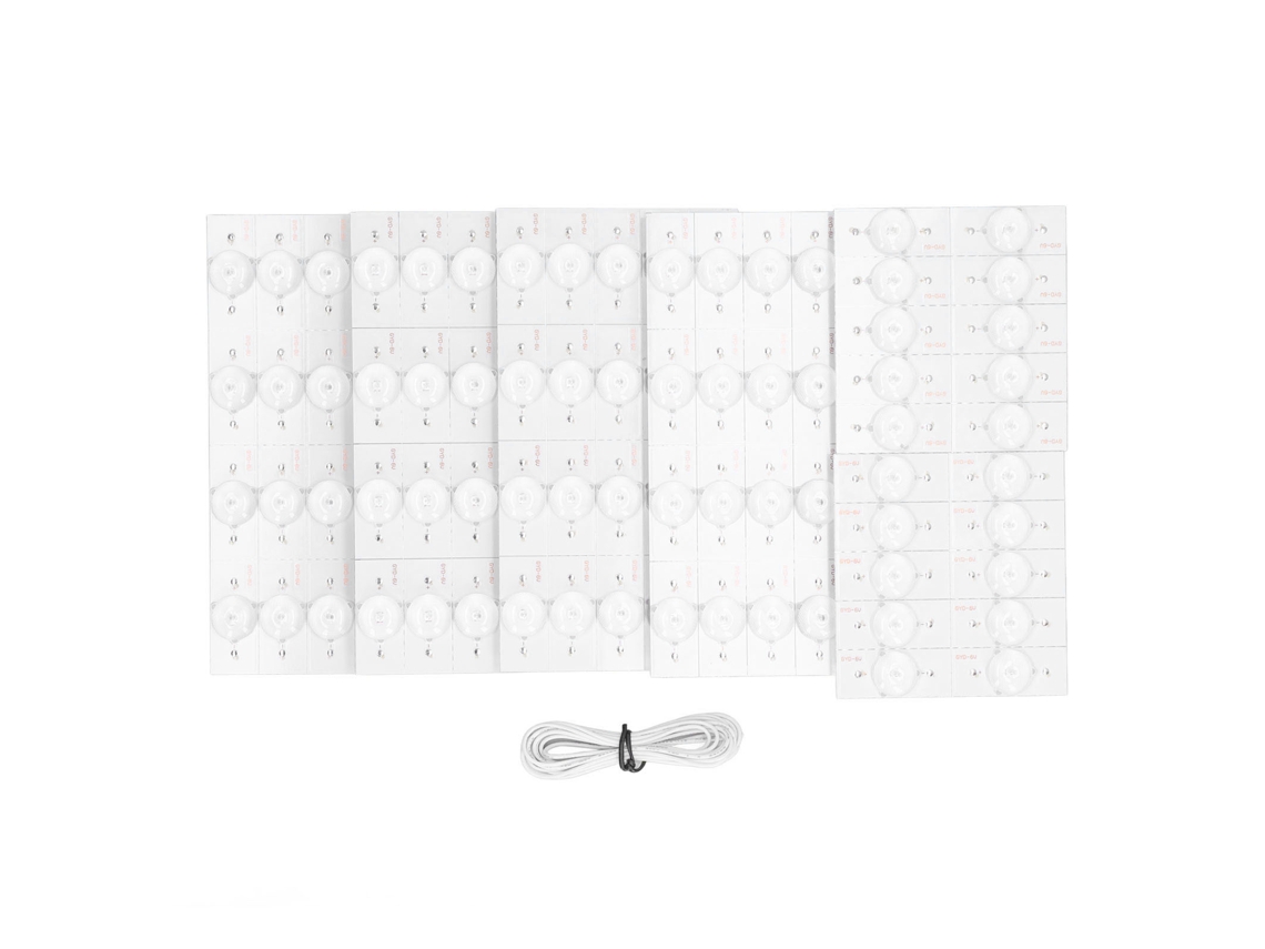 100 Lentes Led Redondas Transparentes De 6 V De Alto Brillo Para La Reparación De Televisores De 32 A 65 Pulgadas.