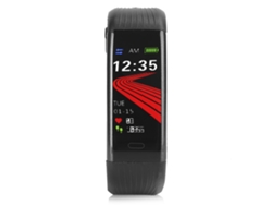 Pulsera Inteligente Deportiva Impermeable Negra: Ritmo Cardíaco, Presión Arterial, Podómetro, Bluetooth