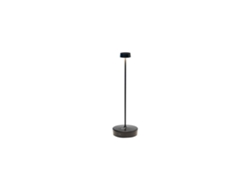 Lámpara de mesa LED recargable y regulable Zafferano Swap Pro, negra, 2200-2700k, 3000k, 9 horas de máxima potencia.