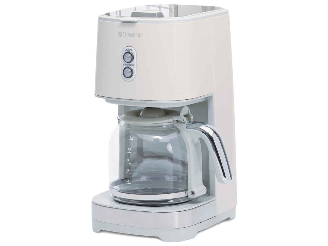 Cafetera 12 tazas/1.5L KB610 Serie Crema Blanca CHAMPION