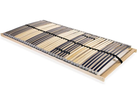 vidaXL Somier de láminas 42 láminas 7 zonas 100x200 cm