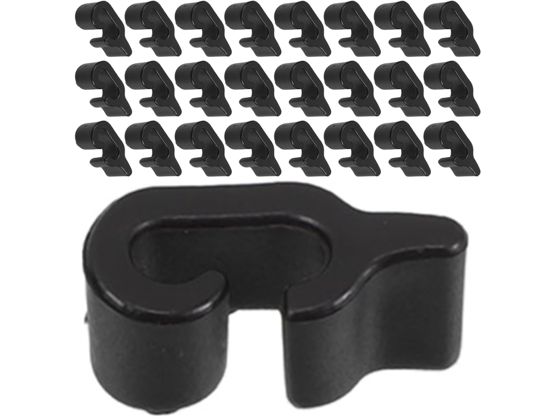 Conectores Jaula Plástico Negro Paquete 48 Clips Fijación Modulares Organizadores Cúbicos Paneles Malla
