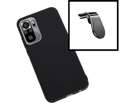 Kit Soporte Magnético + Carcasa Xiaomi Poco M3 Pro 5G PHONECARE Silicona Negro