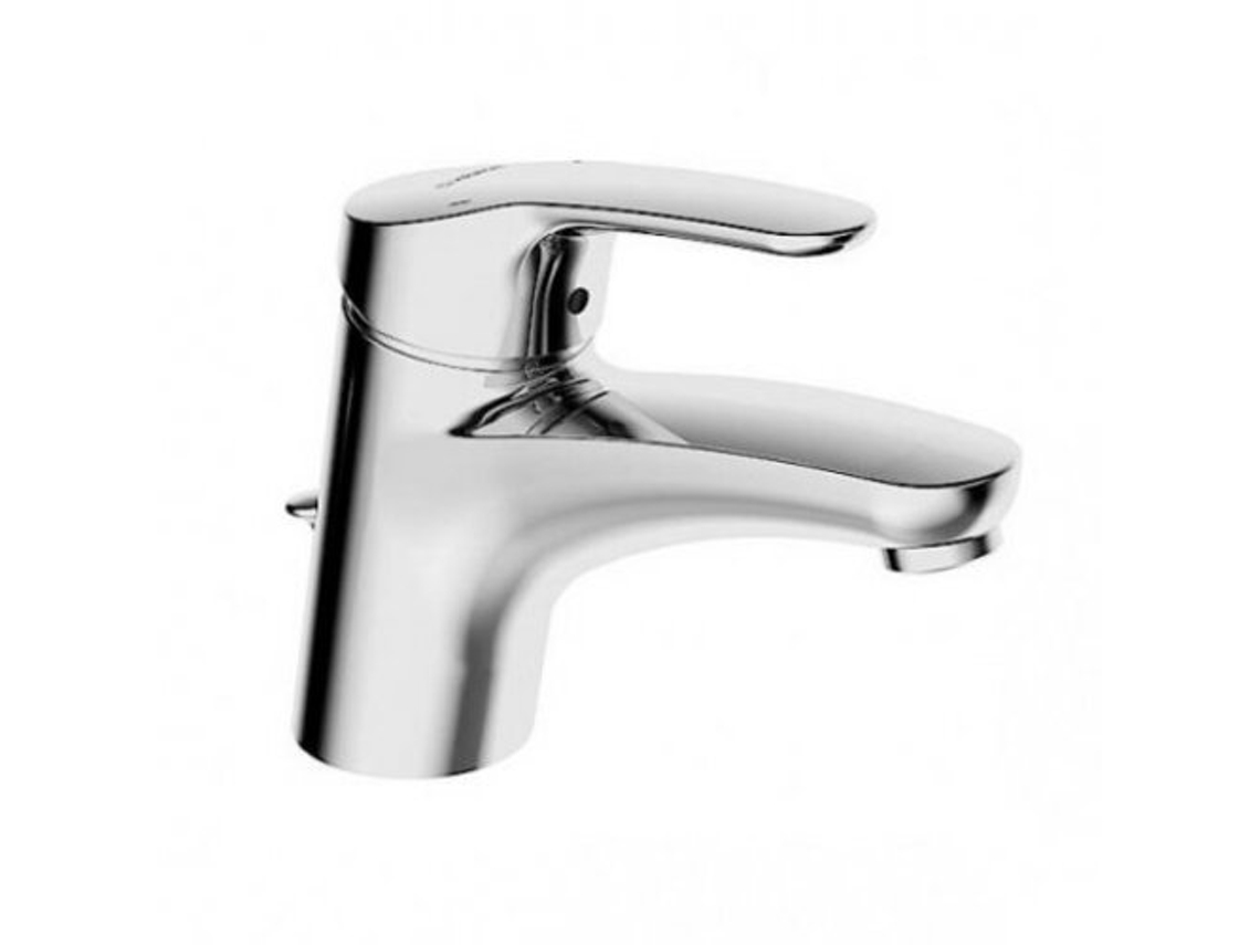 Mesa de lavado Hansamix con batería individual y montaje con brida de 141 mm cerrada con cierre de presión flexible Hansa