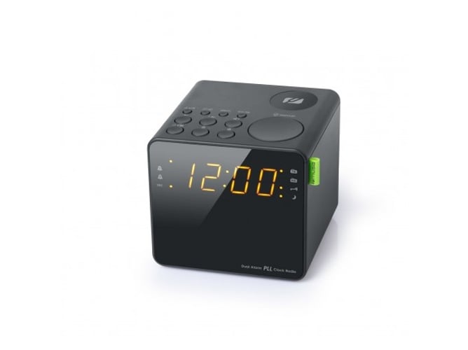 Radio Despertador MUSE M-187 CR (Negro - Digital - FM/MW - Pilas y Corriente - Alarma Doble - Función Snooze)