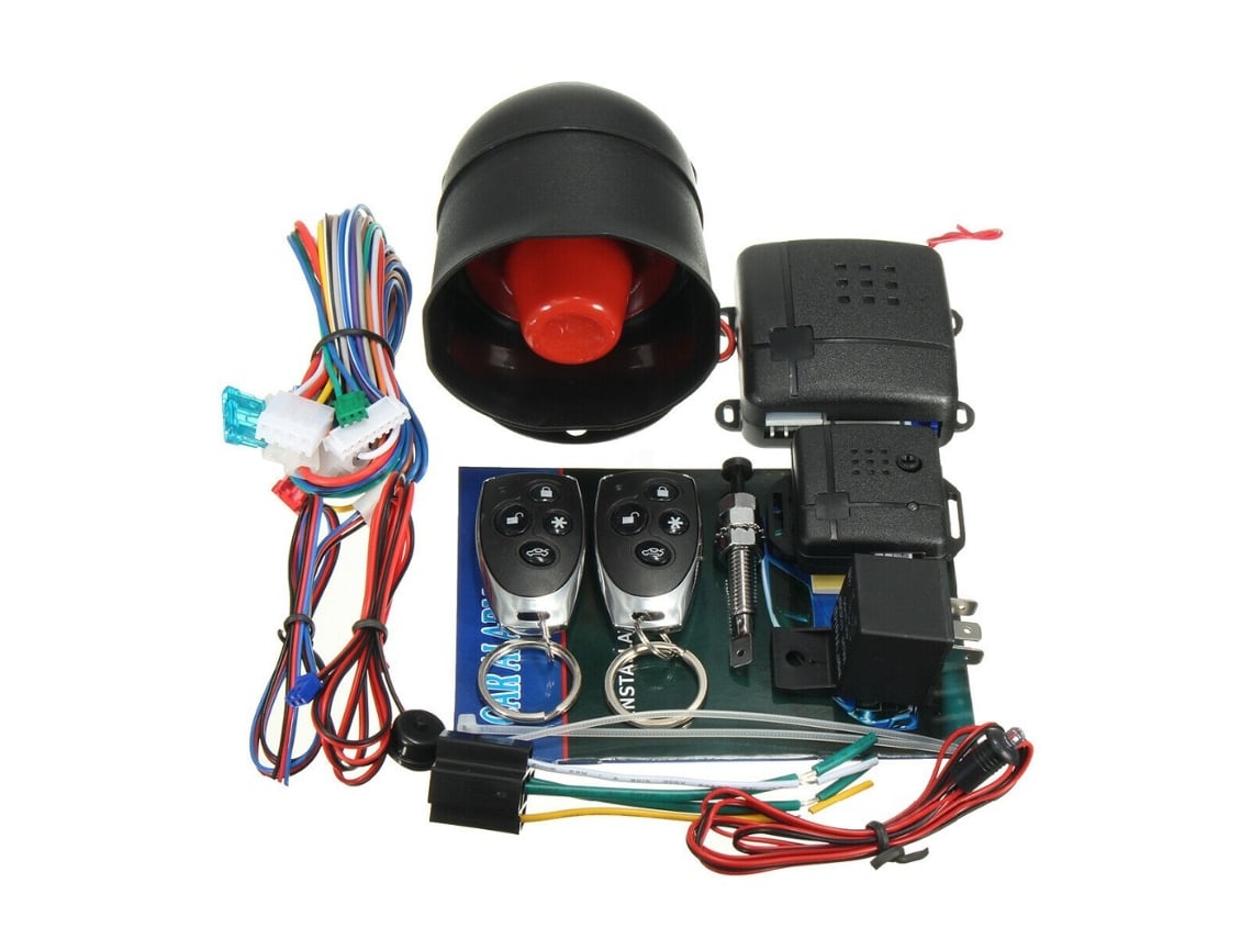 Sistema De Alarma Para Coche De 130 Db Con 2 Mandos A Distancia, 3 Canales*