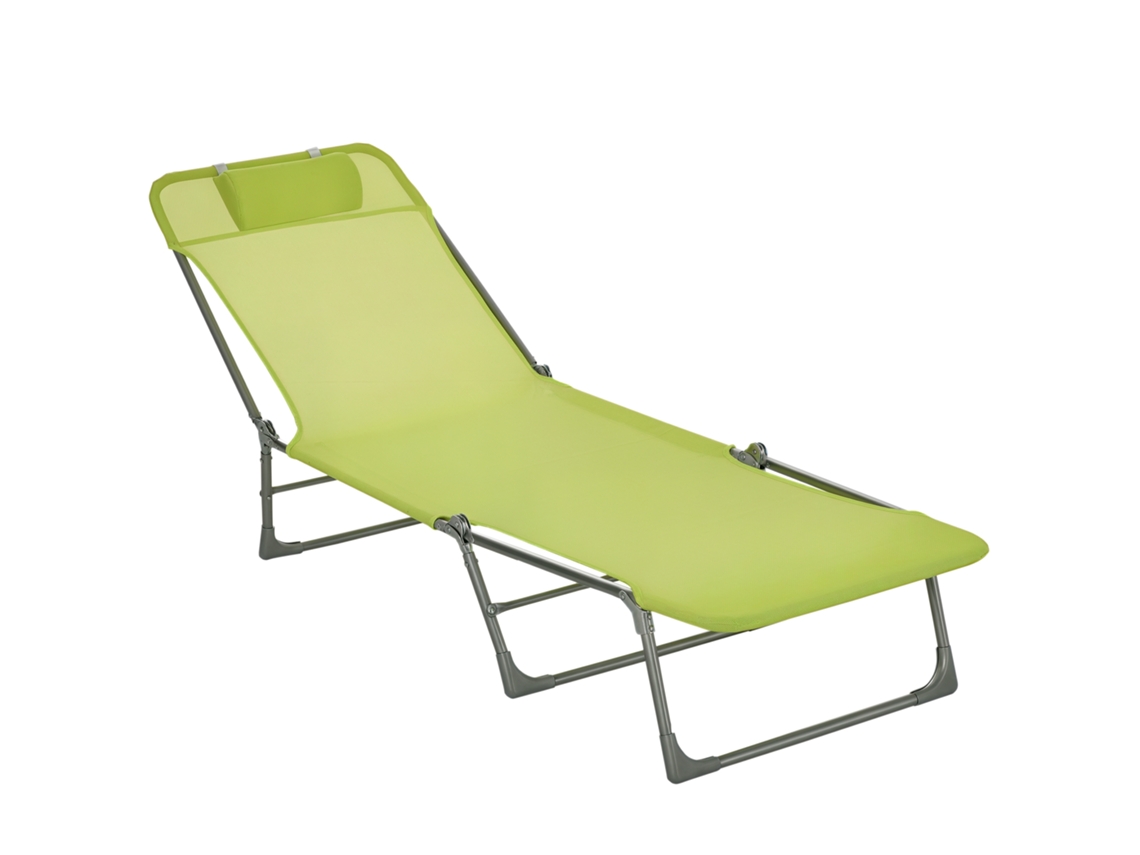 Tumbona doble reclinable con 5 posiciones, 182x56x28cm, verde, PENGJIANG SHOP