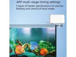 Alimentador automático de acuario por wifi de 100 ml con aplicación