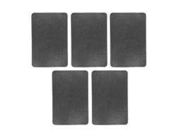 5 Parches De Reparación Para Botes Inflables, Canoas Y Kayaks, Kit De Reparación De Pvc Impermeable, Color Negro.