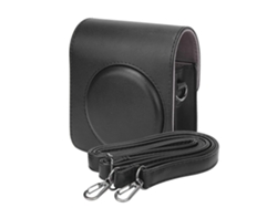 Funda protectora portátil de cuero sintético para cámara Fujifilm Instax Mini70, color negro, de Facpoet